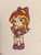 Size: 400x533 | Tagged: safe, artist:crystal2riolu, sunset shimmer, equestria girls, g4, baby, babyset shimmer, bow, cute, diaper, female, hnnng, shimmerbetes, solo, traditional art, younger