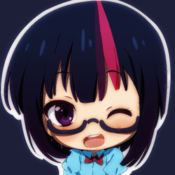 Size: 606x606 | Tagged: safe, artist:ogebo-go, twilight sparkle, equestria girls, g4, anime, chibi, cute, female, humanized, solo