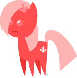 Size: 2000x2033 | Tagged: safe, artist:arifproject, oc, oc only, oc:downvote, earth pony, pony, derpibooru, derpibooru ponified, meta, minimalist, pointy ponies, ponified, simple background, solo, transparent background, vector
