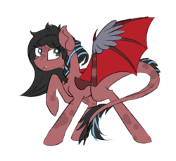 Size: 673x614 | Tagged: safe, artist:beardie, oc, oc only, dracony, hybrid, edgy, offspring, simple background, solo, transparent background