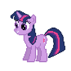 Size: 261x261 | Tagged: safe, artist:wolkiewicz, twilight sparkle, pony, g4, animated, female, gif, pixel art, simple background, solo, spell, transparent background