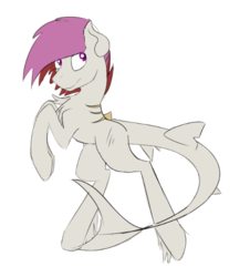 Size: 620x686 | Tagged: safe, artist:beardie, oc, oc only, original species, shark pony, offspring, simple background, solo, transparent background