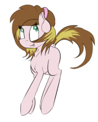 Size: 512x638 | Tagged: safe, artist:beardie, oc, oc only, earth pony, pony, colored pupils, offspring, open mouth, simple background, smiling, solo, transparent background
