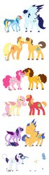 Size: 1024x3657 | Tagged: safe, artist:colourstrike, applejack, big macintosh, caramel, cheese sandwich, fancypants, flash sentry, fluttershy, pinkie pie, rainbow dash, rarity, soarin', twilight sparkle, alicorn, classical unicorn, pony, g4, blushing, boop, bowing, chest fluff, cloven hooves, colored wings, colored wingtips, floppy ears, hoof kissing, horn, leonine tail, male, mane six, noseboop, ship:carajack, ship:cheesepie, ship:flashlight, ship:fluttermac, ship:raripants, ship:soarindash, shipping, signature, simple background, straight, tail feathers, twilight sparkle (alicorn), unshorn fetlocks, white background