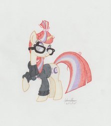 Size: 841x949 | Tagged: safe, artist:soulsliver249, moondancer, pony, g4, female, solo, traditional art