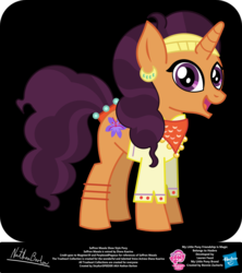 Size: 1567x1767 | Tagged: safe, artist:strykarispeeder, saffron masala, pony, g4, spice up your life, female, solo