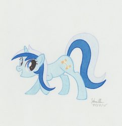 Size: 879x909 | Tagged: safe, artist:soulsliver249, minuette, pony, unicorn, g4, female, solo, traditional art