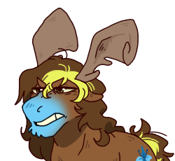 Size: 250x230 | Tagged: safe, artist:lizzy-pixel, oc, oc only, oc:tartaurus, moose, barely pony related, solo