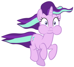 Size: 7700x7000 | Tagged: safe, artist:tardifice, starlight glimmer, pony, unicorn, every little thing she does, g4, absurd resolution, female, floating, holding breath, mare, puffy cheeks, simple background, solo, transparent background, vector