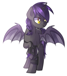 Size: 1208x1364 | Tagged: safe, artist:drawntildawn, oc, oc only, oc:faetoth, bat pony, pony, male, raised hoof, simple background, solo, stallion, transparent background, watermark