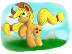 Size: 2829x2147 | Tagged: safe, artist:parassaux, applejack, earth pony, pony, g4, female, high res, solo