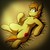 Size: 960x960 | Tagged: safe, artist:deyogee, edit, braeburn, earth pony, pony, g4, bed, belly button, male, muscles, on back, pecs, solo, stallion, topless