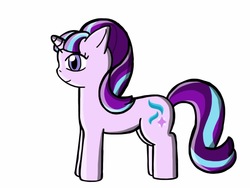Size: 1024x768 | Tagged: safe, artist:cubiejewelart, starlight glimmer, pony, g4, female, simple background, solo, white background