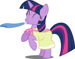 Size: 5000x3973 | Tagged: safe, artist:dashiesparkle, twilight sparkle, pony, unicorn, g4, sweet and elite, absurd resolution, birthday dress, clothes, cute, dress, female, party horn, rearing, simple background, solo, transparent background, unicorn twilight, vector