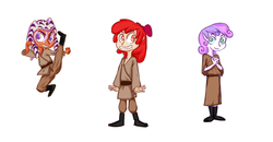 Size: 2500x1300 | Tagged: safe, artist:helloiamyourfriend, apple bloom, scootaloo, sweetie belle, human, togruta, g4, action pose, crossover, cutie mark crusaders, fanfic art, humanized, jedi, padawan, simple background, star wars, white background