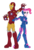 Size: 2798x4140 | Tagged: safe, artist:edcom02, artist:jmkplover, pinkie pie, human, equestria girls, g4, angry, armor, crossover, duo, faic, gritted teeth, high res, iron man, marvel, simple background, superhero, tony stark, transparent background