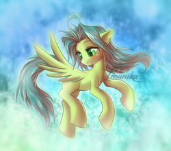 Size: 846x748 | Tagged: safe, artist:imanika, oc, oc only, oc:cloud up, pegasus, pony, female, flying, mare, solo