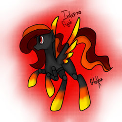 Size: 2000x2000 | Tagged: safe, artist:gluxar, oc, oc only, oc:inferno flight, pegasus, pony, high res, solo, spread wings