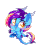 Size: 551x665 | Tagged: safe, artist:ipun, oc, oc only, oc:bree, dracony, hybrid, animated, blushing, cute, eye shimmer, female, flapping, flying, gif, heart, heart eyes, looking at you, ocbetes, open mouth, simple background, smiling, solo, transparent background, wingding eyes