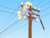 Size: 665x500 | Tagged: safe, derpy hooves, pegasus, pony, g4, electricity, female, funny, i just don't know what went wrong, imminent darwin award, imminent electrocution, mare, solo, telephone lines, telephone pole, this will end in tears and/or death, too dumb to live