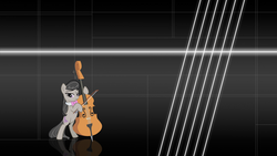Size: 1920x1080 | Tagged: safe, artist:sirpayne, octavia melody, earth pony, pony, g4, bow (instrument), cello, cello bow, female, musical instrument, solo, wallpaper