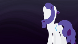 Size: 1600x900 | Tagged: safe, artist:php216, rarity, pony, g4, female, minimalist, solo, wallpaper