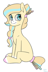 Size: 580x876 | Tagged: safe, artist:chibadeer, oc, oc only, earth pony, pony, female, mare, simple background, solo, white background