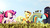 Size: 7680x4320 | Tagged: safe, artist:pointystarz, applejack, cheerilee, lyra heartstrings, pinkie pie, rainbow dash, starlight glimmer, g4, 3d, absurd resolution, cider mug, desperation, mug, need to pee, omorashi, outhouse, port-a-potty, potty dance, potty emergency, potty time, source filmmaker, trotting in place