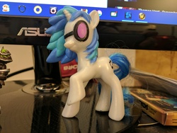 Size: 4048x3036 | Tagged: safe, photographer:captaincakewalk, dj pon-3, vinyl scratch, pony, g4, high res, irl, mcdonald's happy meal toys, photo, solo, toy