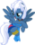 Size: 1001x1278 | Tagged: safe, artist:cloudy glow, night glider, pegasus, pony, g4, atlantis: the lost empire, clothes, clothes swap, cosplay, costume, crossover, disney, face paint, female, floating, kida, mare, open mouth, show accurate, simple background, solo, transparent background, vector