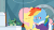 Size: 400x225 | Tagged: safe, edit, fluttershy, rainbow dash, tank, pegasus, pony, g4, tanks for the memories, animated, dead, female, gif, mare, pointy ponies, sadbow dash, toilet