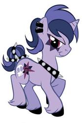 Size: 400x600 | Tagged: safe, artist:shadow music, oc, oc only, oc:shadow music, pony, unicorn, cutie mark, heavy metal, looking at you, metalhead, rock (music), rocker, simple background, solo, vector, white background