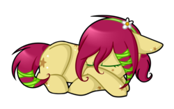 Size: 1797x1123 | Tagged: safe, artist:despotshy, oc, oc only, oc:lil happiness, earth pony, pony, female, mare, prone, simple background, sleeping, solo, transparent background