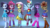 Size: 3840x2160 | Tagged: safe, artist:efk-san, applejack, fluttershy, pinkie pie, rainbow dash, rarity, twilight sparkle, alicorn, equestria girls, g4, 3d, bedroom eyes, blender, boots, bracelet, clothes, cowboy boots, dress, fall formal outfits, floating, freckles, hat, hat tip, high heel boots, high res, humane five, humane six, jewelry, looking at you, mane six, open mouth, ponied up, raised leg, skirt, sleeveless, smiling, strapless, top hat, twilight ball dress, twilight sparkle (alicorn)