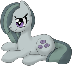 Size: 1947x1735 | Tagged: safe, artist:datapony, marble pie, pony, g4, female, hair over one eye, prone, simple background, solo, transparent background