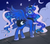 Size: 5400x4800 | Tagged: safe, artist:docwario, princess luna, pony, g4, absurd resolution, crown, eyeshadow, female, graffiti, jewelry, lidded eyes, looking at you, makeup, moonbutt, raised hoof, regalia, solo, wall