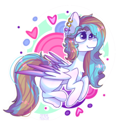 Size: 1000x1000 | Tagged: safe, artist:mentalphase, oc, oc only, oc:azure, pegasus, pony, ear piercing, earring, female, jewelry, mare, piercing, solo