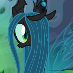 Size: 517x518 | Tagged: safe, screencap, queen chrysalis, changeling, changeling queen, g4, to where and back again, animated, female, gif, open mouth, solo