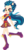 Size: 7045x14639 | Tagged: safe, artist:sugar-loop, indigo zap, equestria girls, g4, my little pony equestria girls: friendship games, absurd resolution, alternate hairstyle, boots, clothes, crystal prep shadowbolts, eyeshadow, female, hand on hip, long hair, looking at you, makeup, necktie, ponied up, school spirit, simple background, skirt, smiling, solo, transparent background, vector, vest