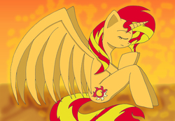 Size: 3246x2244 | Tagged: safe, artist:bakumaru01, sunset shimmer, alicorn, pony, g4, alicornified, anatomically incorrect, female, high res, incorrect leg anatomy, race swap, shimmercorn, solo