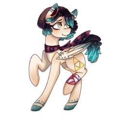 Size: 1000x1000 | Tagged: safe, artist:mentalphase, oc, oc only, pegasus, pony, bandage, clothes, male, raised hoof, scarf, simple background, solo, stallion, transparent background