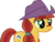 Size: 4184x3186 | Tagged: safe, artist:ironm17, jade spade, pony, buckball season, g4, clothes, cowboy hat, cute, hat, high res, jadeabetes, sad, sadorable, scarf, simple background, solo, transparent background, vector