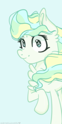 Size: 300x600 | Tagged: safe, artist:waterz-colrxz, vapor trail, pony, g4, cute, female, raised hoof, solo, vaporbetes