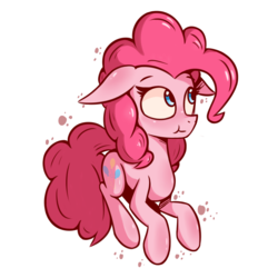 Size: 2000x2000 | Tagged: safe, artist:malphee, pinkie pie, earth pony, pony, g4, :t, cute, diapinkes, female, floppy ears, high res, mare, simple background, solo, white background