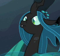 Size: 203x190 | Tagged: safe, screencap, queen chrysalis, changeling, changeling queen, g4, to where and back again, animated, animation error, blergh, cropped, female, forked tongue, gif, gif for breezies, hissing, open mouth, picture for breezies, solo, uvula