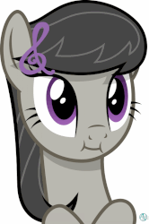 Size: 531x800 | Tagged: safe, artist:arifproject, octavia melody, earth pony, pony, g4, animated, bust, cute, eye shimmer, female, gif, looking at you, simple background, solo, tavibetes, vector, white background
