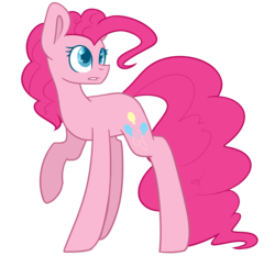 Size: 1544x1440 | Tagged: safe, artist:despotshy, pinkie pie, earth pony, pony, g4, female, raised hoof, simple background, solo, transparent background