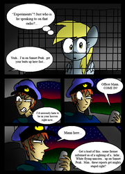 Size: 571x791 | Tagged: safe, artist:neoncabaret, derpy hooves, human, pegasus, pony, comic:derpy's wish, g4, comic, female, mare, police officer