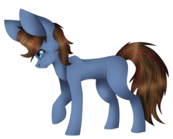Size: 1024x824 | Tagged: safe, artist:fizzy2014, oc, oc only, earth pony, pony, male, raised hoof, simple background, solo, stallion, transparent background