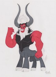 Size: 765x1044 | Tagged: safe, artist:soulsliver249, lord tirek, g4, male, solo, traditional art